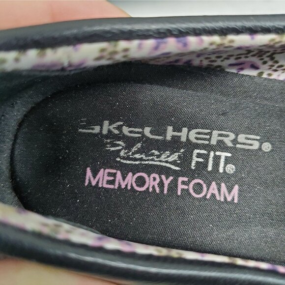 Skechers Shoes Womens 7 Black Leather Bikers Cruisin Relaxed Fit Loafers - Picture 9 of 11